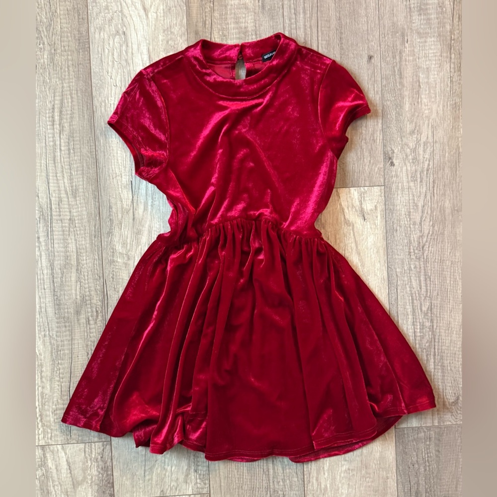 Red Velvet Kids Dress